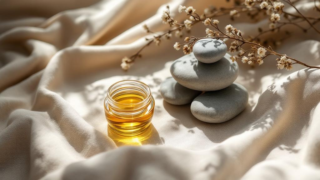 Serene Zen-inspired Skincare Flat-lay